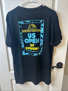 US Open of Surfing Graphic Tee - Black/Blue/Yellow 2025